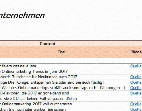 Redaktionspläne helfen Ihnen sich zu organisieren und den Überblick zu behalten