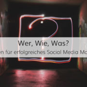 Wer? Wie? Was? Fragen und Antworten im Social Media Marketing