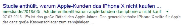 Google kürzt zu lange Metadaten